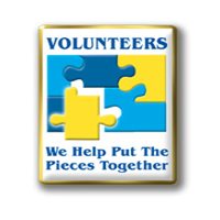 Volunteers Puzzle Pin